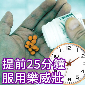 為什麼樂威壯要提前25-60分鐘服用
